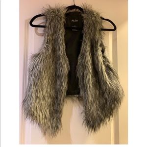 Faux fur vest